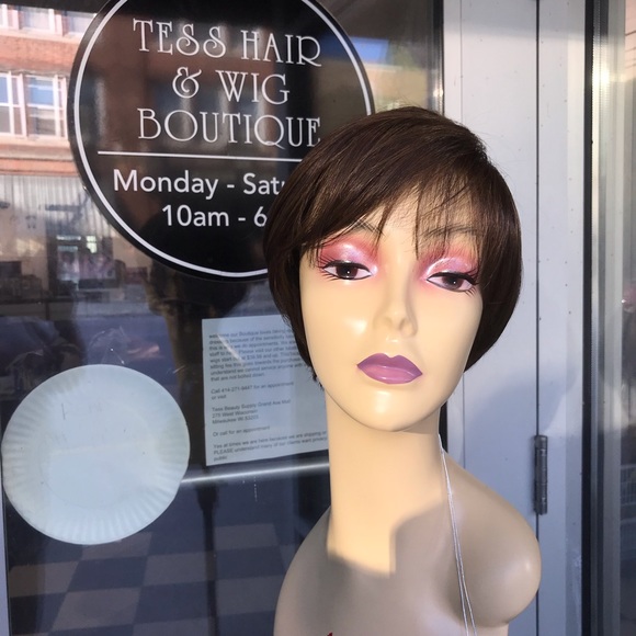 Brown Hairuwear wig Short Angle bob style 2026 - Picture 2 of 8